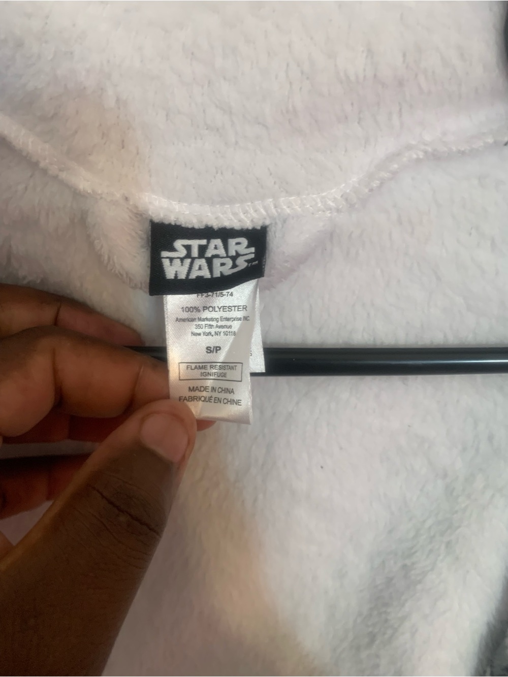 Star Wars White Kids Pajama Robe Top with Branded Tag